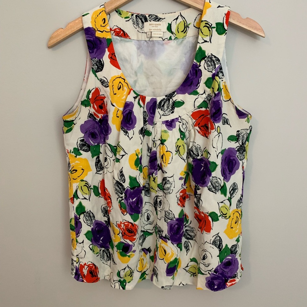 Kate spade floral tank small